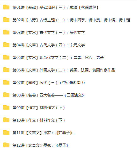 小升初总复习：六年级语文秋季班（畅想语文成长计划22级）达吾力江 12讲.png