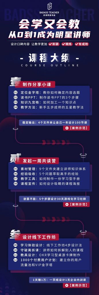彭小六《会学又会教从0到1成为爆卖明星讲师》