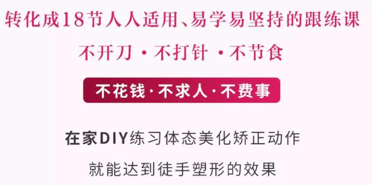 徒手塑形小颜瘦身术18课