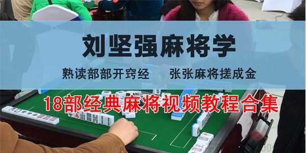 刘坚强麻将学 99节经典麻将视频教程
