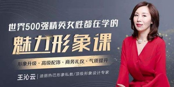 王沁云《魅力形象课》让你蜕变为职场女神