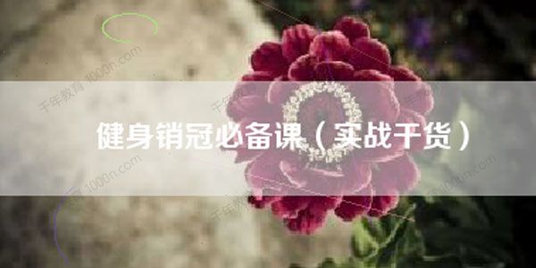健身销冠必备课（实战干货）