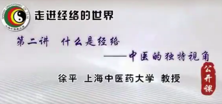 走进经络的世界-上海中医药大学【徐平】