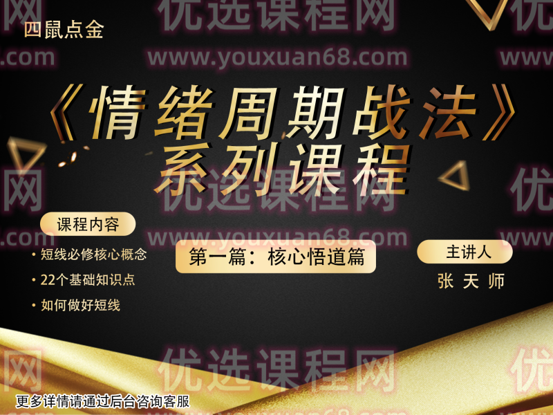 四鼠点金《情绪周期战法》系列课程第一篇：核心悟道篇