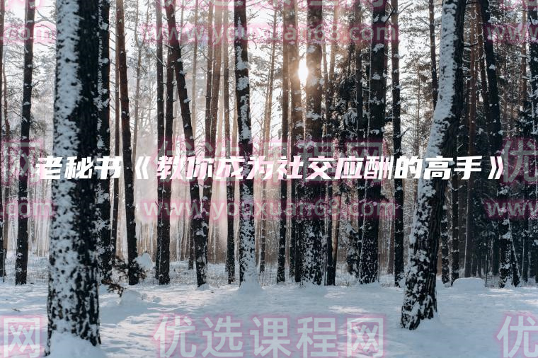 教你成为社交应酬的高手