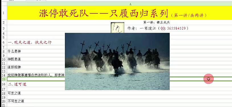 【一苇渡江】涨停敢死队－－-只履西归系列2讲