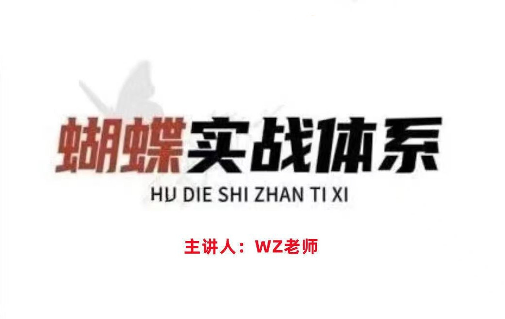 无为王志老师蝴蝶实战体系