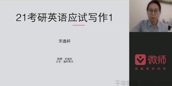 宋逸轩 2021考研英语应试写作 英语作文