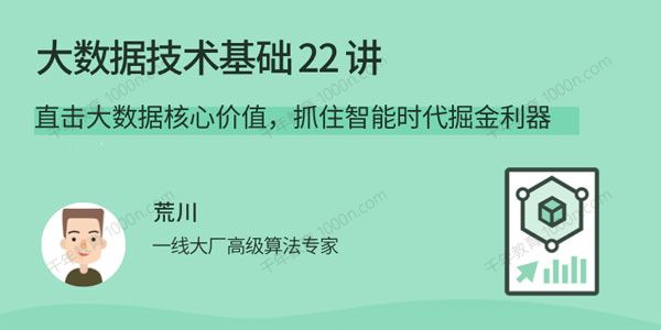 荒川《大数据技术基础22讲》抓住智能时代掘金利器