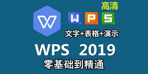 WPS2019视频教程：Word文字排版、PPT、表格制作