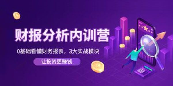 张新民《财报分析内训营》零基础看懂财务报表