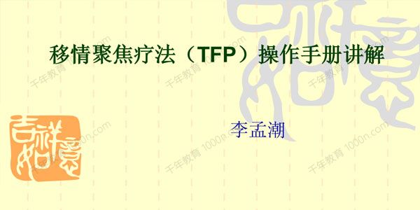 李孟潮《人格障碍的移情焦点疗法(TFP)》