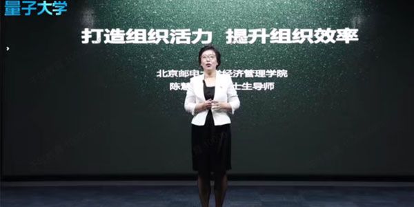 量见-陈慧《打造组织活力，提升组织效率》