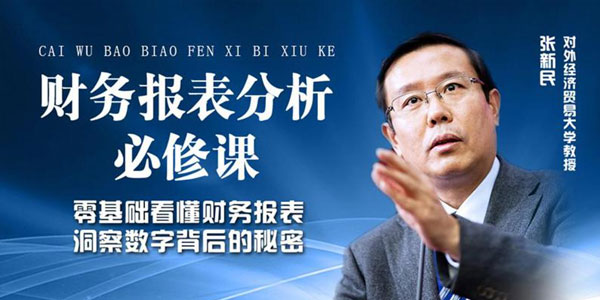 张新民-老板和高管必修的财务报表分析课