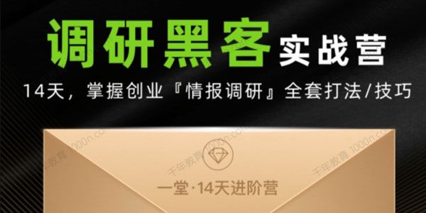 许楚《调研黑客进阶训练营》
