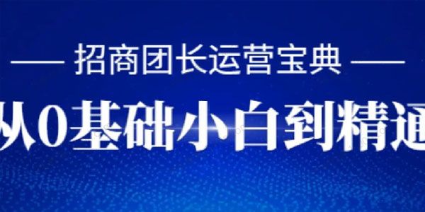 校园私董会《招商团长运营宝典》从0基础小白到精通
