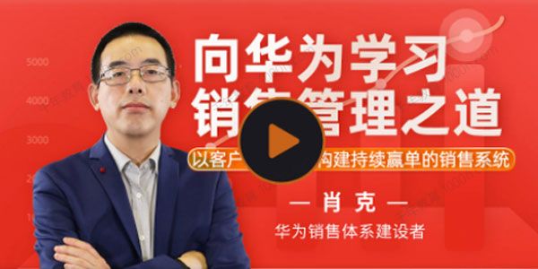 肖克《向华为学习销售管理之道》