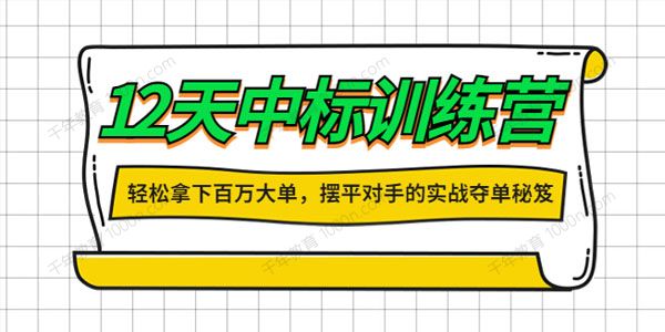 张金洋《12天中标训练营》大客户销售业绩提升
