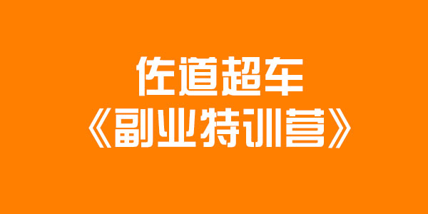 佐道超车副业特训营课程 13集