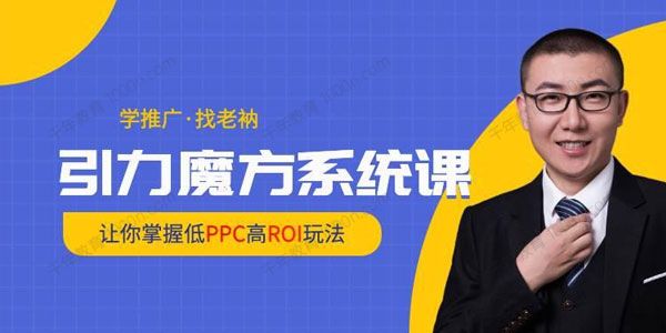 牛气学堂《老衲：引力魔方系统课》掌握低PPC高ROI玩法