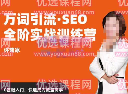 许茹冰·万词引流-SEO全阶实战训练营，0基础入门，快速成为流量高手.