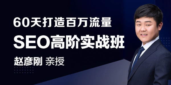 赵彦刚-60天打造百万流量赵彦刚SEO高阶实战班