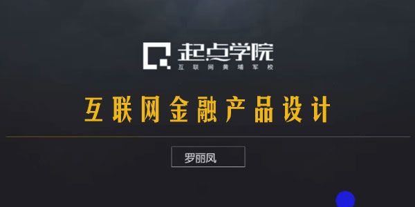 起点学院-罗丽凤《互联网金融产品设计》