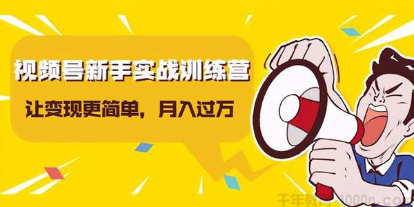 龟课-视频号新手实战训练营 让变现更简单 轻松月入过万