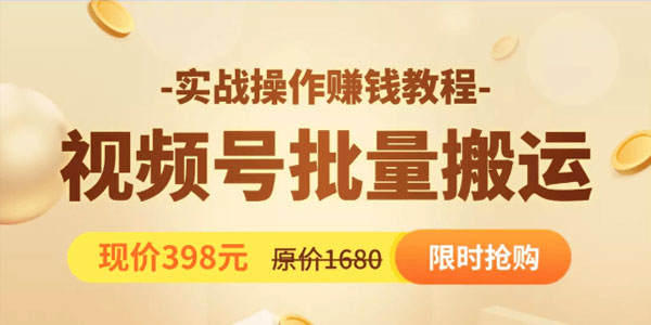 郭耀天-视频号批量运营实战教程 每天创作100个高质量视频