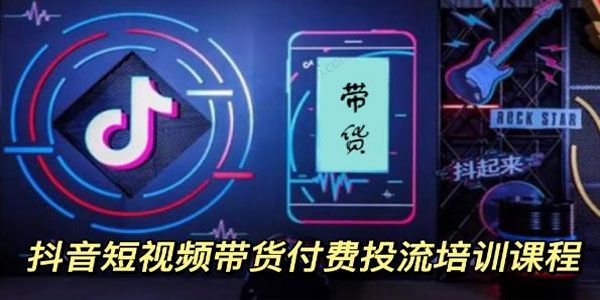 抖音短视频带货付费投流培训课程（价值1980元）