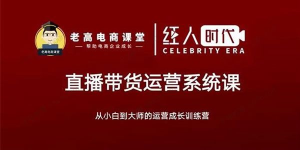 老高电商课堂飞樊《抖音直播带货运营系统课》