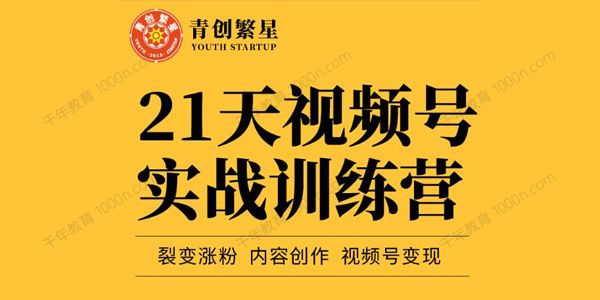 张萌《21天视频号实战训练营》裂变涨粉内容创作变现
