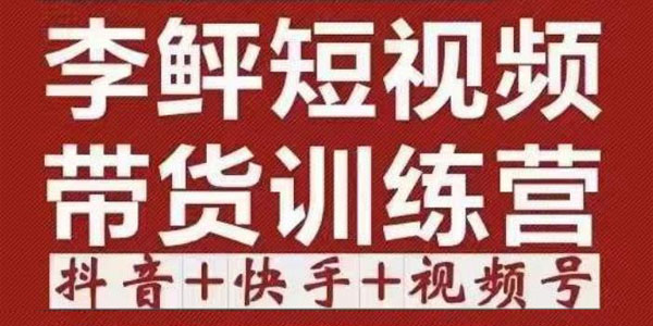 李鲆《短视频带货训练营：第11~13期》听话照做保证出单