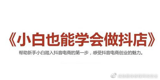 2021最新抖音小店无货源课程，小白也能学会做抖店，轻松月入过万
