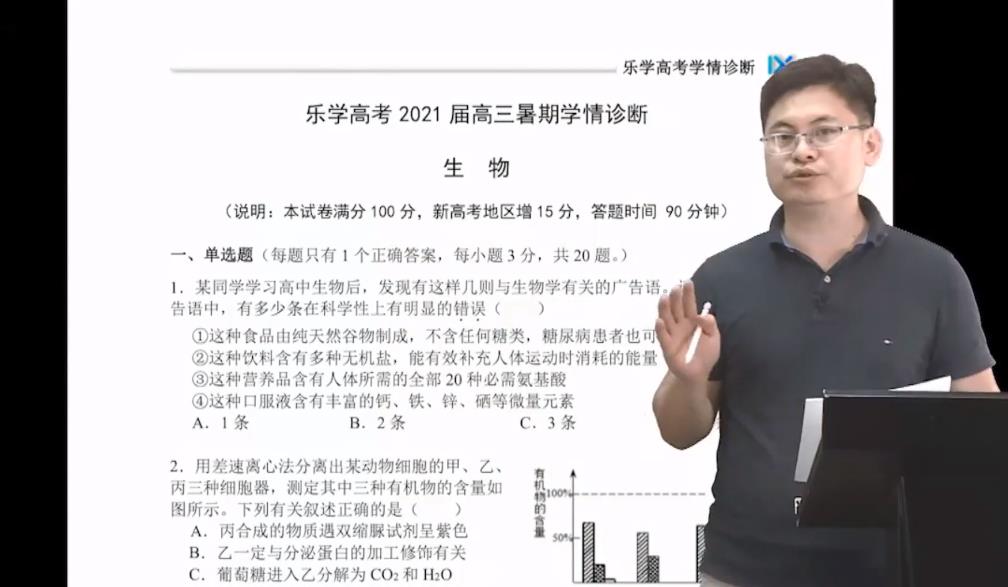 乐学在线-任春磊 高考生物 2021年学情诊断