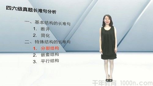 田静《从易到难学四六级语法》全套课程