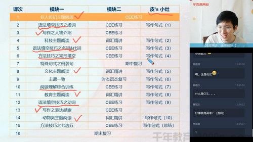 学而思-张逸 高二英语 2020秋季目标985班