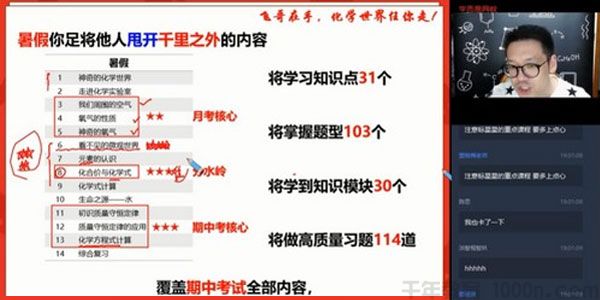 学而思-陈谭飞 初三化学 2020暑假菁英班