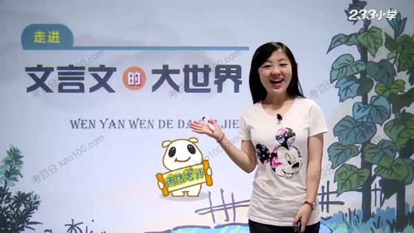 王雨洁 走进文言文的大世界