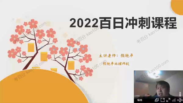张艳平 高考地理2022年寒假百日冲刺班上