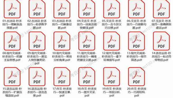 2020年高中语文最新技巧秒杀课讲义