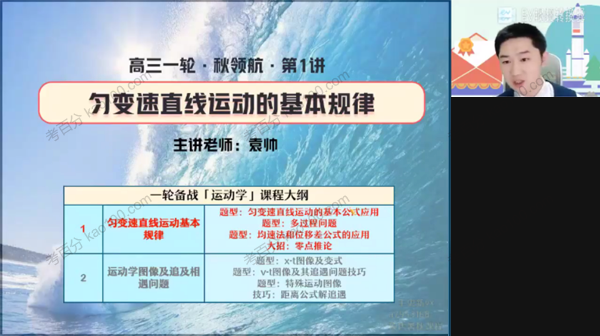 袁帅 高三物理2022年暑假目标S班（2023高考）