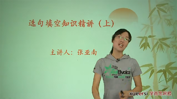 张亚南 高中语文基础知识专题课