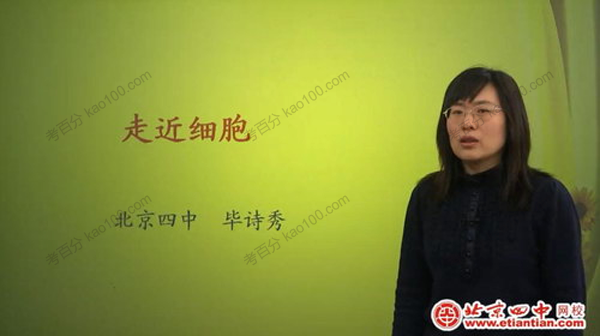 北京四中网校-毕诗秀 高一生物同步辅导.