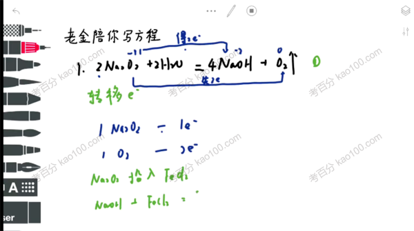初中化学提高课：老金陪你写方程