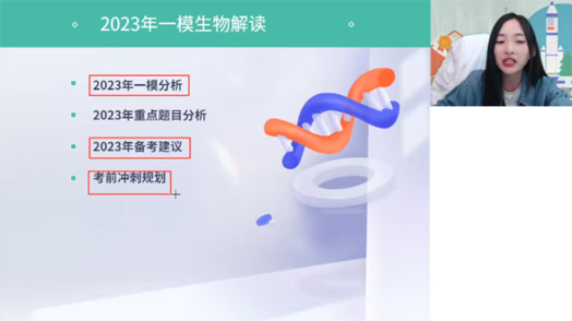 杨雪 2023届高考生物密训班