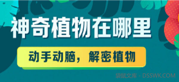 神奇植物在哪里，动手动脑，解密植物