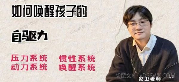 抖音家卫老师《如何唤醒孩子的自驱力》