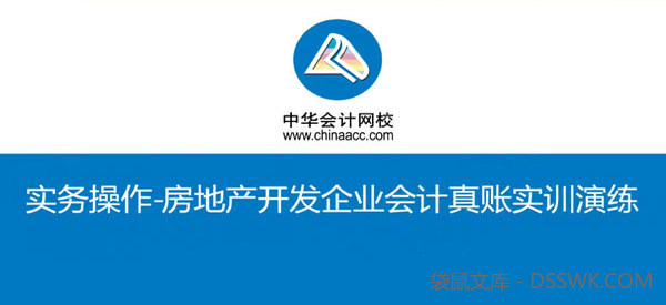 房地产开发企业会计真账实训视频课程