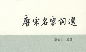 《唐宋名家词选》中国古典诗词合集 作者是龙榆生